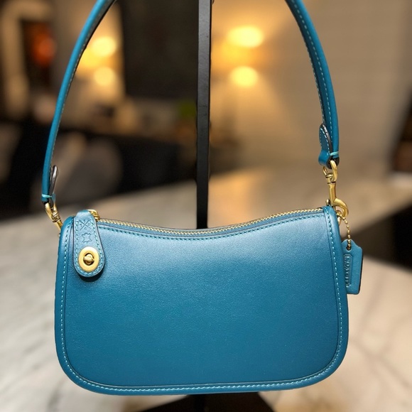 Coach Swinger C2643 plus Gold Coach Chain (2 straps) Coach Originals Blue - Picture 6 of 14